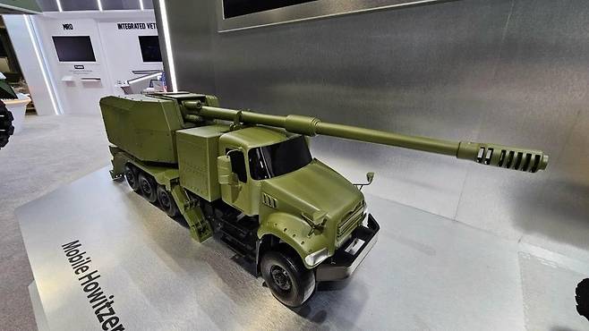 한화에어로스페이스가 AUSA 2024에서 선보인 차륜형 K9 콘셉트. / 한화에어로스페이스 제공