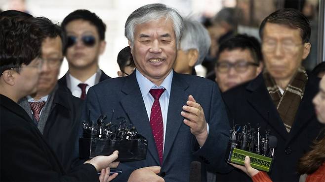 지난 2020년 1월 2일, 서울중앙지법에서 열린 영장실질심사에 출석하는 전광훈 사랑제일교회 목사 [자료사진]