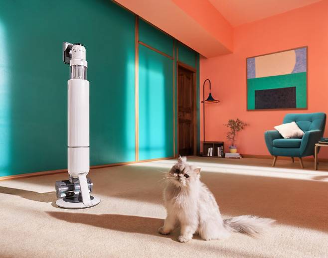 삼성전자 ‘비스포크 AI 제트’ 무선 스틱 청소기. (사진=삼성전자)