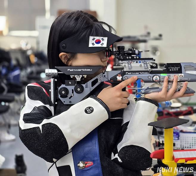 23일 대구체육고등학교 훈련에 임한 반효진. 사진=김영건 기자