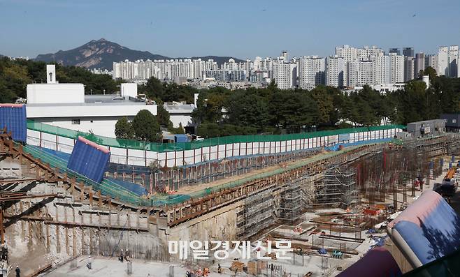 미분양이 발생한 서울 동대문구 이문아이파크자이 3단지 공사 현장. 이충우기자