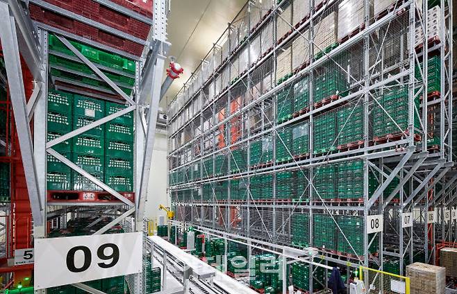 서울우유 양주공장의 냉동 창고. 메인 냉장창고는 아파트 6층 높이에 달한다. (사진=서울우유)