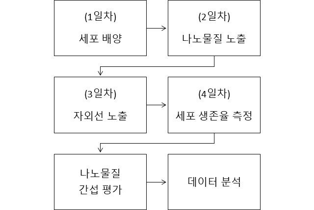 ISO 4962 '나노물질의 급성 광독성 시험법' 측정 프로세스. KRISS