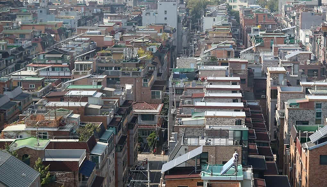 서울의 한 빌라 밀집지 전경. 사진은 기사 내용과 직접 관련은 없음. [매경DB]