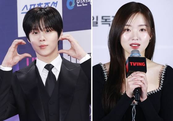 Kim Woo-seok and Kang Na-eon [NEWS1, YONHAP]