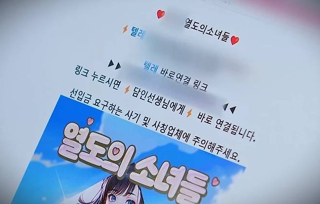 원정 성매매를 광고·알선 글. / 사진 = MBN