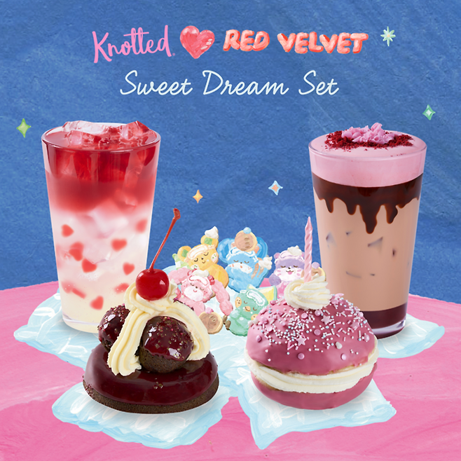 레드벨벳 X 노티드 컬래버 ‘Sweet Dreams’ 한정판 메뉴. 사진 Ι  노티드