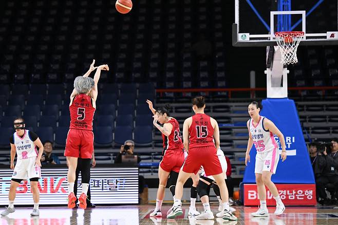 BNK 안혜지. 사진제공=WKBL