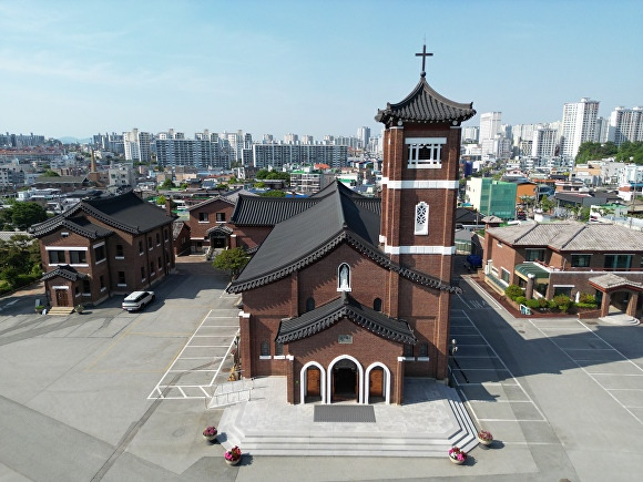 청주 내덕동 주교좌성당. [사진=충북도]