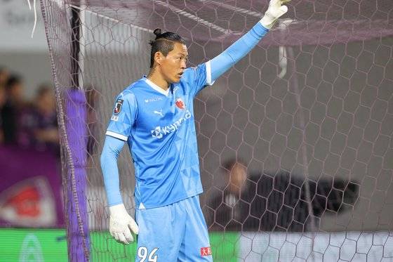 일본 J리그 교토 상가에서 핵심 멤버로 활약 중인 한국인 수문장 구성윤은 '교토의 수호신'으로 불린다. 사진 교토 상가