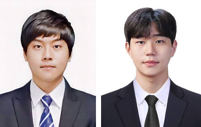 국립창원대 이주용 교수(왼쪽)-김민규 학부연구생