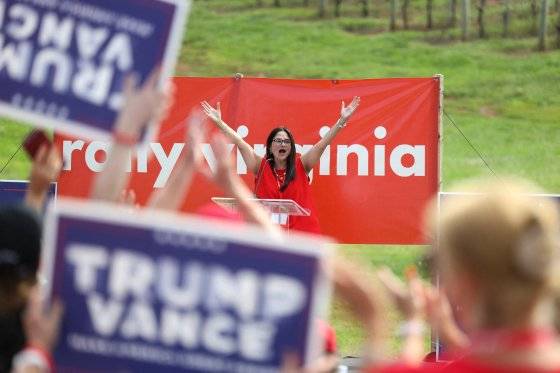 2024년 9월 21일 미국 버지니아주 샬러츠빌에서 도널드 트럼프 전 미국 대통령을 지지하는 여성을 위한 행사가 열렸다. 로이터=연합뉴스