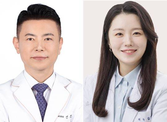 줄기세포가슴성형 국내 선구자인 신동진 SC301의원 원장(왼쪽)과 줄기세포동안성형에 주력할 김지현 신임 원장