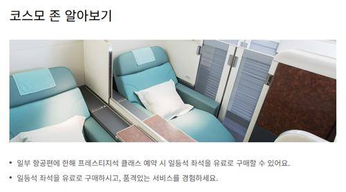 대한항공 '코스모 존' [대한항공 제공. 재판매 및 DB 금지]