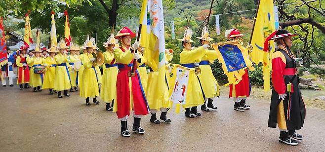 2일 전남 해남 대흥사에서 열린 '호국대전' 완공 기념 축제. 사진 대흥사