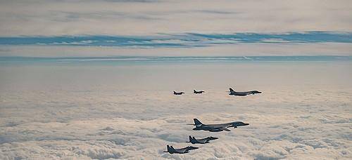 한미일 공중훈련 모습. 연합뉴스