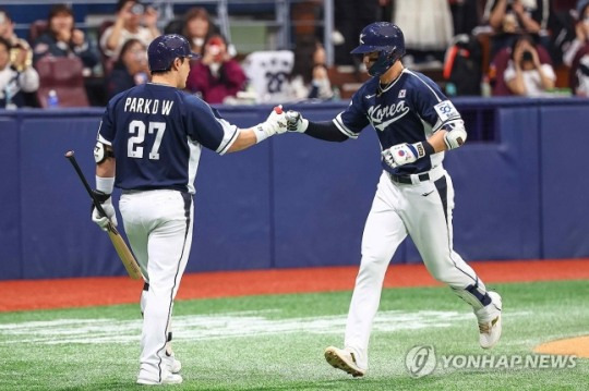 윤동희 솔로포로 한국 선취점