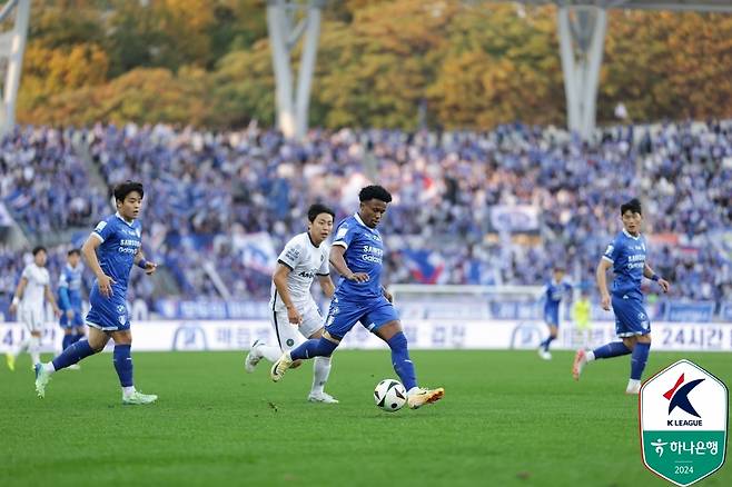 수원 삼성의 파울리뇨 [한국프로축구연맹 제공. 재판매 및 DB 금지]