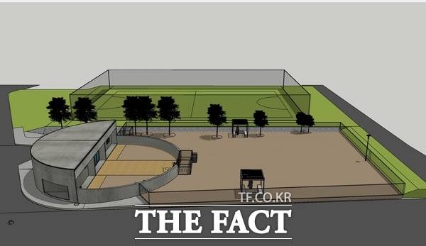 사진은 CNCITY에너지 중구 중촌동 '반려견 놀이터' 조감도. / CNCITY에너지