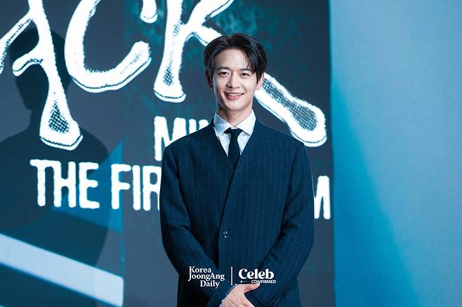 Minho poses for the cameras during a press conference held on Monday at the Fairmont Ambassador Seoul in Yeouido, western Seoul. [DANIELA GONZALEZ PEREZ]