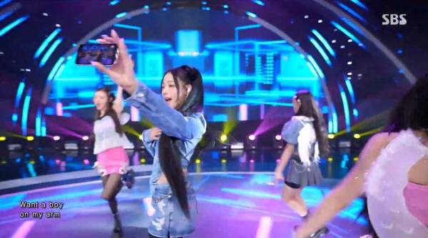 ▲ 2023년 7월30일자 SBS '인기가요' 갈무리.