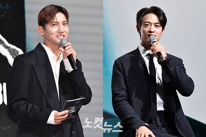 왼쪽부터 MC를 맡은 동방신기 최강창민, 샤이니 민호. 류영주 기자