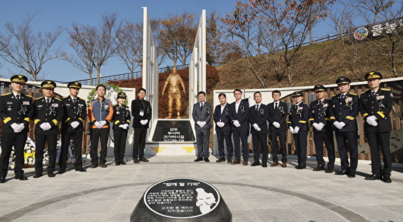 순직 소방공무원 추모시설 제막식  [사진=전북자치도]