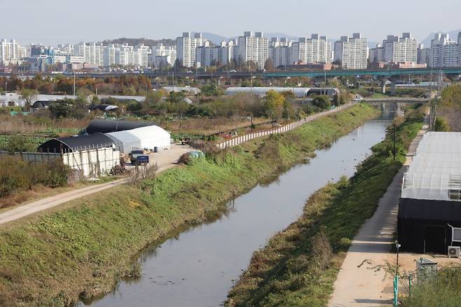  그린벨트가 해제된 경기도 고양시 대장동 대곡역 일대의 모습. 연합뉴스