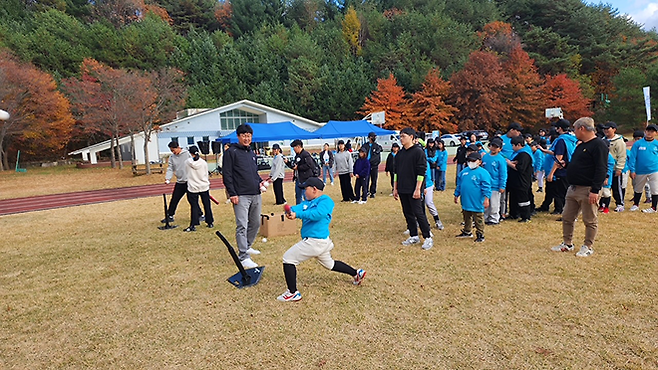 스포츠스타 겨울캠프 김한수. 사진=서울올림픽기념국민체육진흥공단 제공