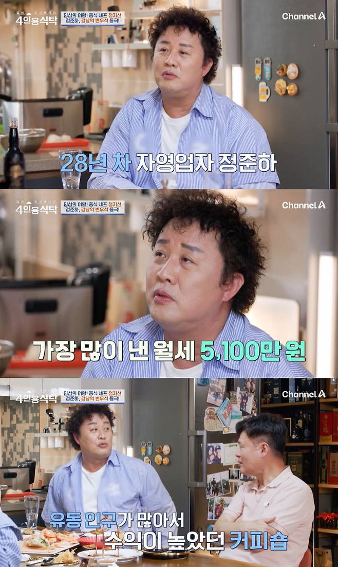 /사진=채널A '절친 토큐멘터리 4인용 식탁' 방송 화면