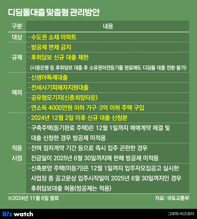 디딤돌대출 맞춤형 관리방안/그래픽=비즈워치