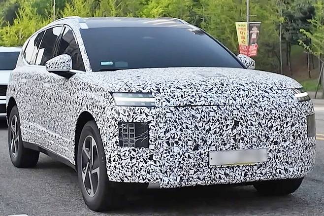 현대차 '아이오닉 9' 테스트카 (출처 : 숏카)