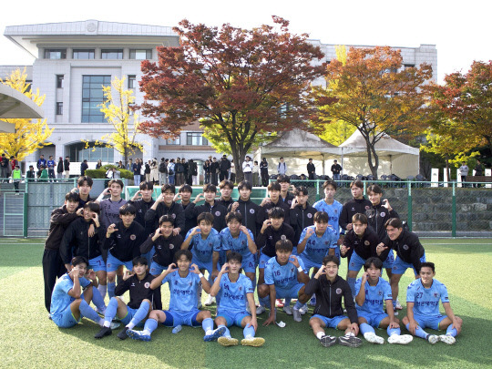 선문대 축구부. 선문대 제공