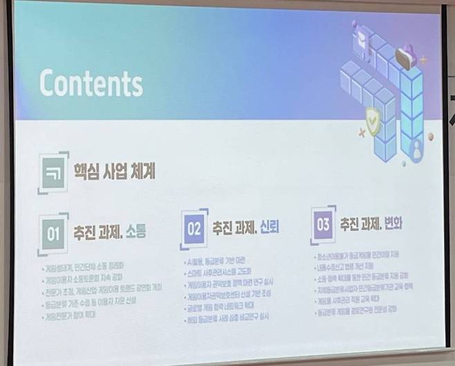 게임위 핵심 사업 체계