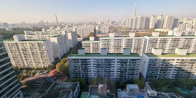 수서역 인근 아파트 단지. [이승환 기자]