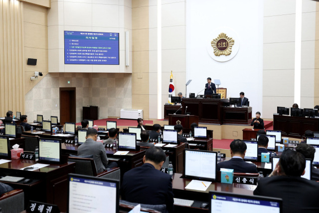 인천시의회 본회의장 모습. 사진제공=인천시의회