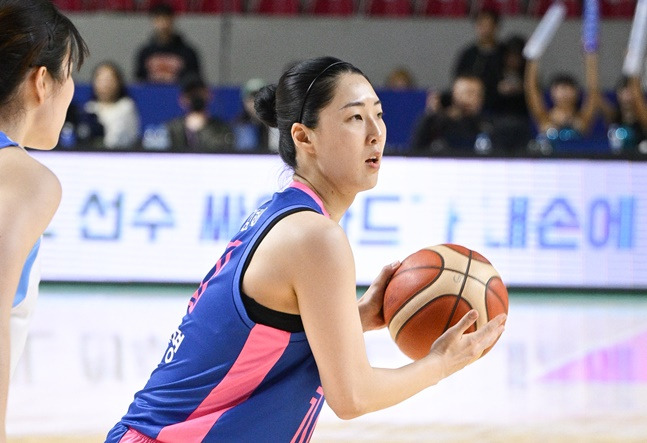 삼성생명 시절의 김한비. /사진=WKBL 제공