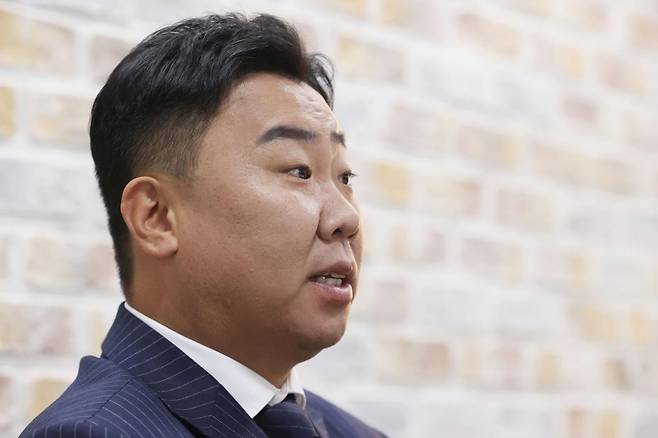 연합뉴스와 인터뷰하는 이범호 KIA 타이거즈 감독 (서울=연합뉴스) 강민지 기자 = 이범호 KIA 타이거즈 감독이 지난 7일 서울 종로구 수송동 연합뉴스에서 인터뷰하고 있다. 2024.11.7
mjkang@yna.co.kr