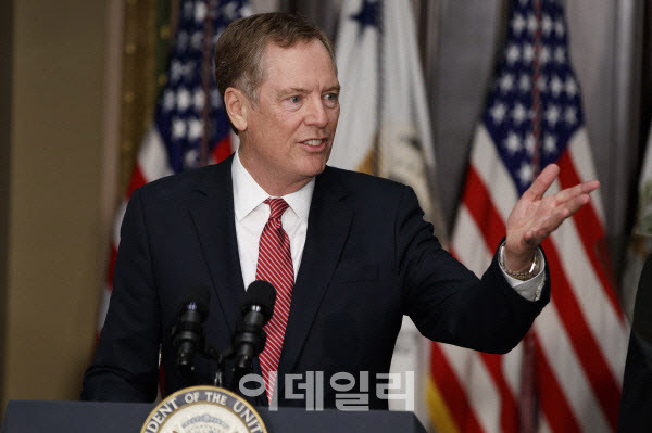 로버트 라이트하이저 미국 무역대표부(USTR) 대표. (사진=AFP)