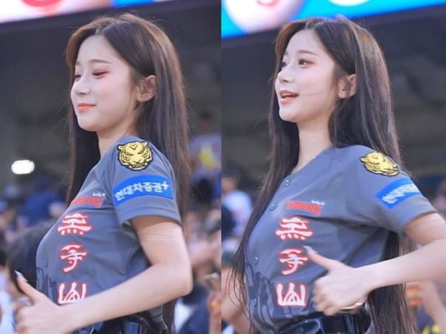 이주은 치어리더. [출처=유튜브 '내맘찍영']