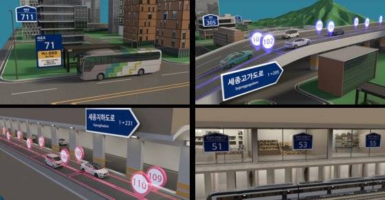 지상과 지하를 구분하고, 거리마다 주소를 세세하게 부여한 한국형 주소 체계. 행정안전부