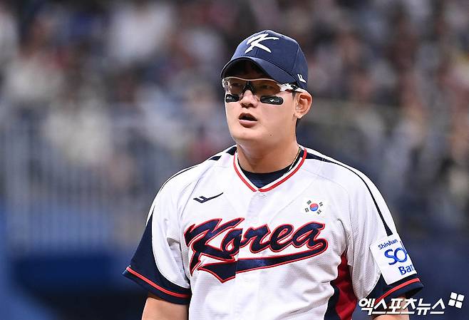 일본 언론 '코코카라 넥스트'가 8일 2024 WBSC 프리미어12 한국 대표팀에 선발된 투수 김서현을 주목했다. 사진 엑스포츠뉴스 DB