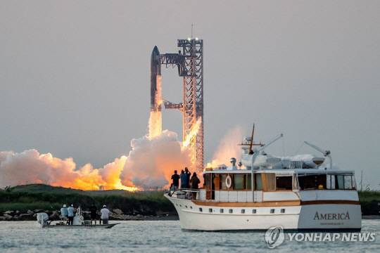 스타십 우주 기업 스페이스X의 ‘스타십’. 연합뉴스.