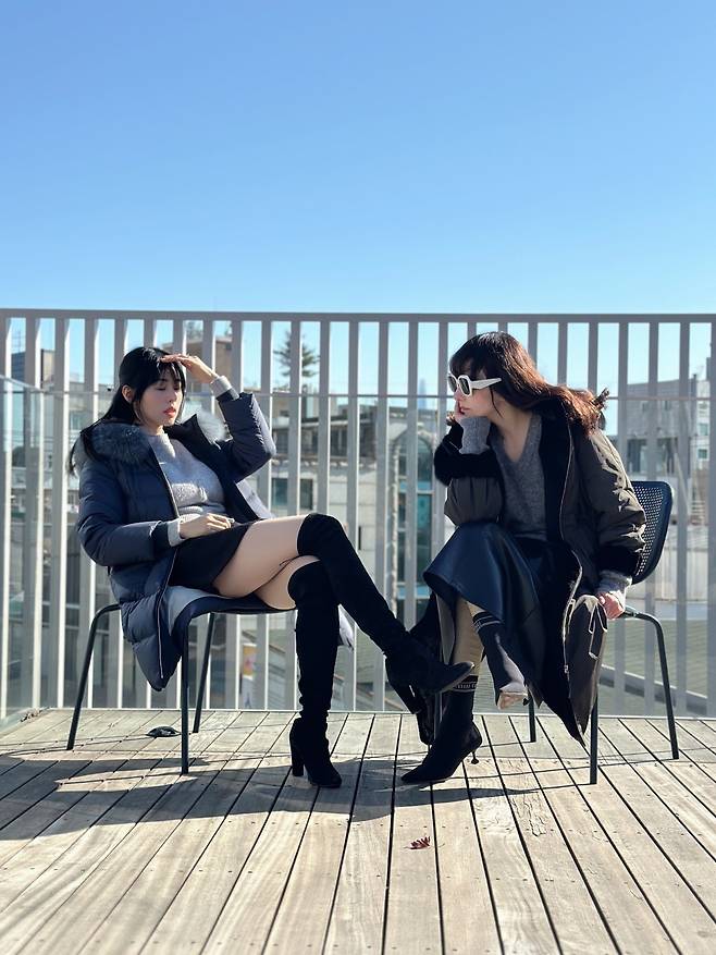 올리비아로렌 서정희, 서동주 겨울 모녀룩 화보. [올리비아 로렌 제공]