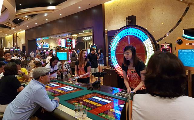 ▲필리핀 마닐라 카지노의 빅휠 게임테이블 모습. ⓒ프레시안