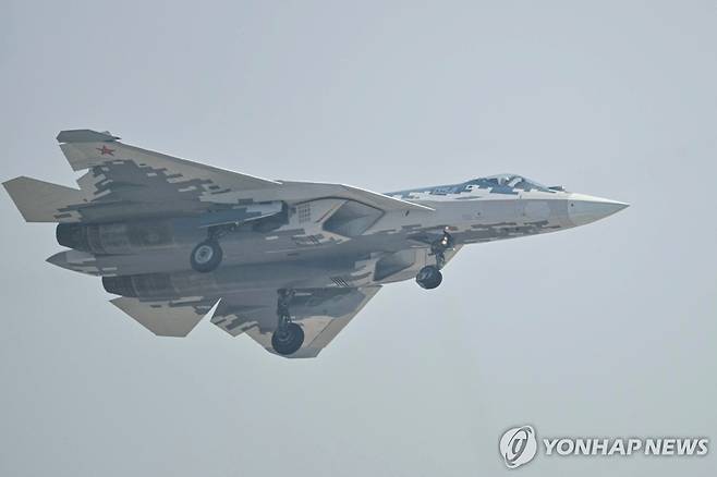 러시아 5세대 전투기 Su-57 [AFP 연합뉴스 자료사진. 재판매 및 DB 금지]