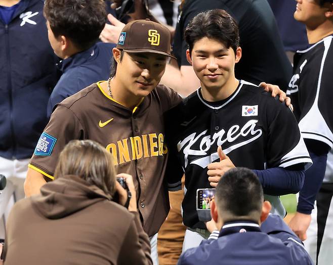 김하성(왼쪽)과 김혜성. 연합뉴스