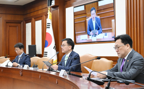 14일 정부서울청사에서 최상목(가운데) 부총리 겸 기획재정부 장관 주재로 경제관계장관회의가 진행되고 있다. 기재부 제공