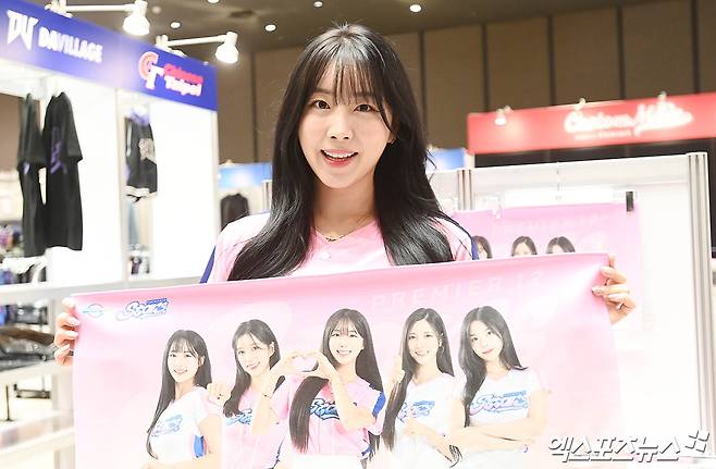 안지현 치어리더. 대만에서 활동하고 있는 한국 치어리더 중 한 명으로 현지에서 뜨거운 관심을 받고 있다. 타이베이(대만), 박지영 기자