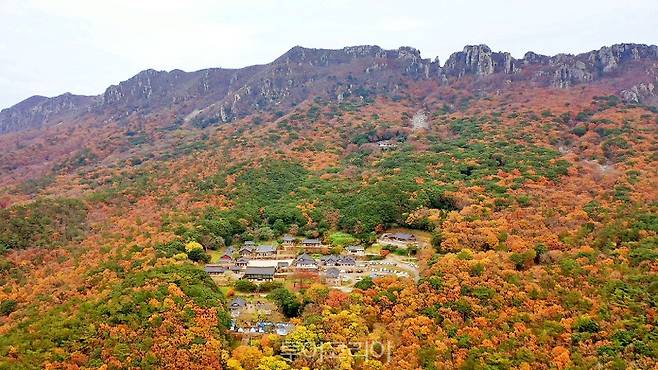   달마산 도솔암 가을 단풍 풍경/사진-해남군